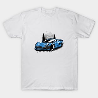 Blue Rimac Nevera T-Shirt